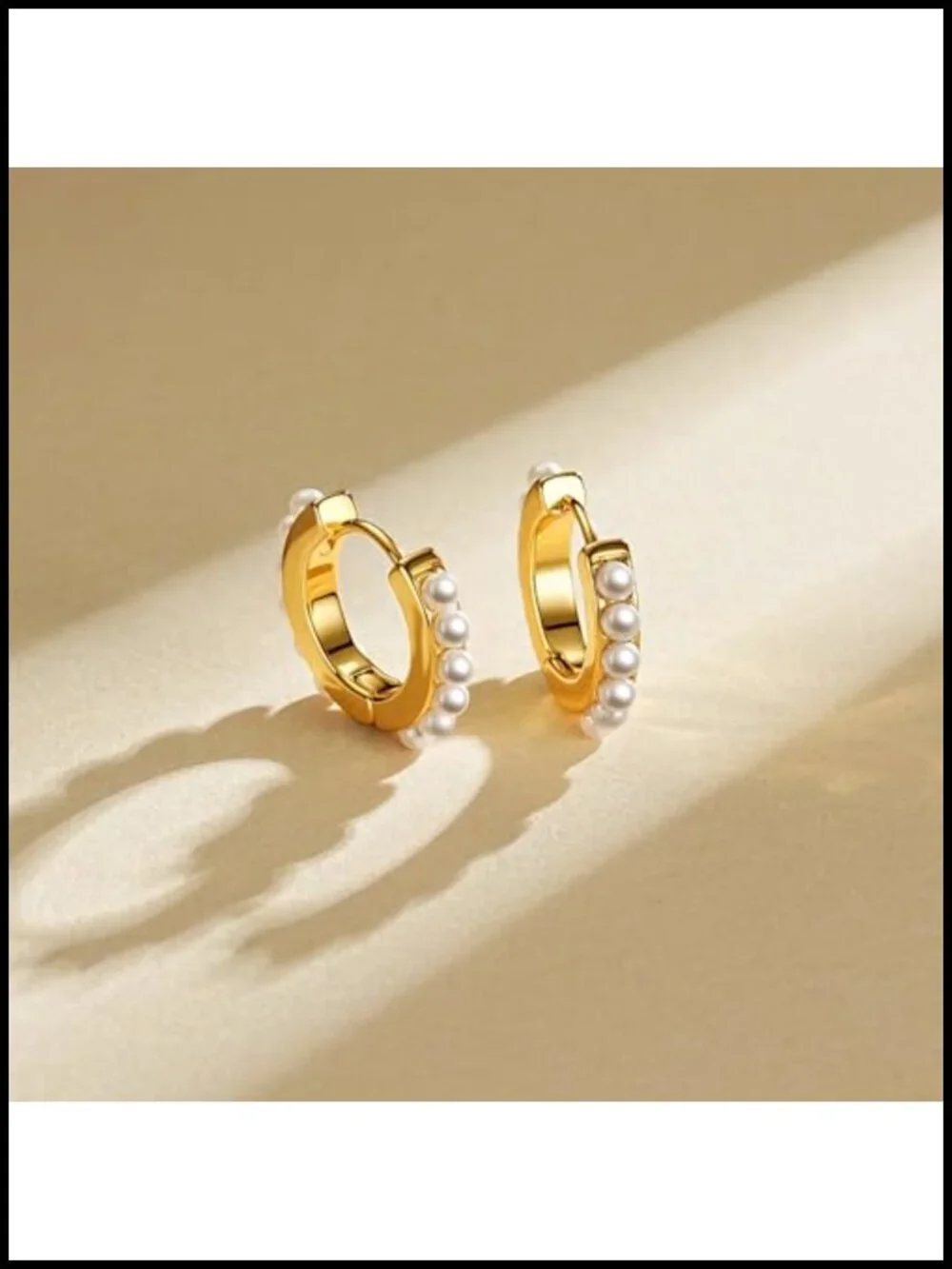 14K Gold Plated Freshwater Pearl Dangle Drop Earrings Hypoallergenic Gift